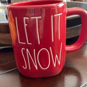 Rae Dunn LET IT SNOW ceramic mug